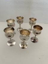 Silver Plated Vintage Small Wine Glass *Set of 6* - £38.76 GBP