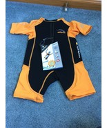 AQUA SPHERE WET SUIT STING RAY ORANGE BLACK SIZE 6 - $405.82 MXN