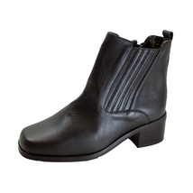 PEERAGE Mya Women&#39;s Wide Width Leather Ankle Boots - £35.27 GBP