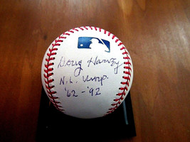 Doug Harvey Hof N.L. Umpire 1962-1992 Signed Auto Oml Baseball Jsa Authentic - $118.79