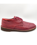 CLARKS x SUPREME Desert Mali Low Men&#39;s 10 Leather Red Oxblood Shoes Mod ... - £68.03 GBP