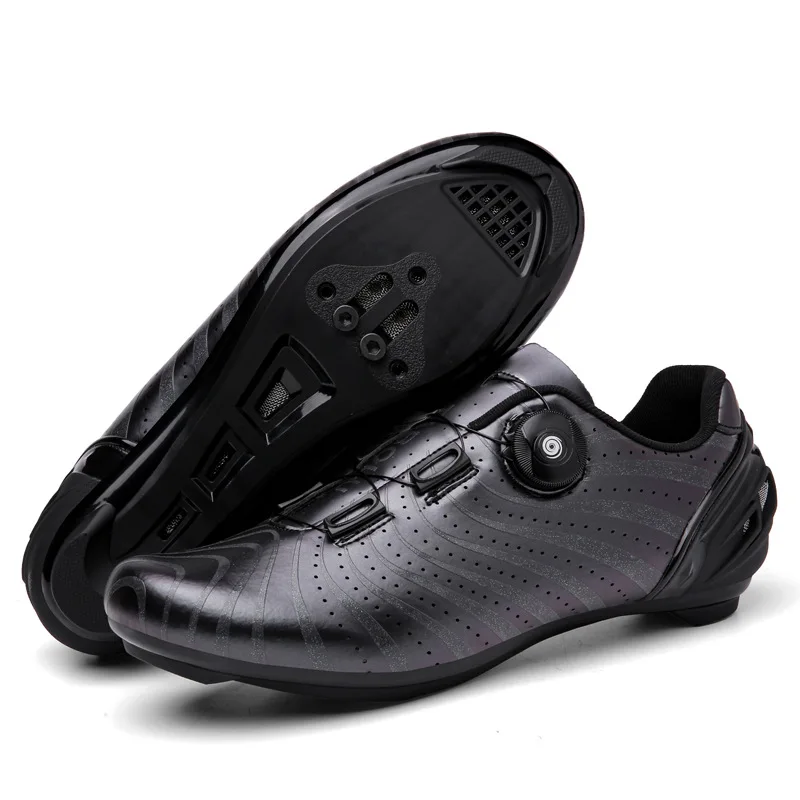 MTB Cycling  Men Road Bike Shoes  Self-loc  Speed Flat Cleat Mountain Bicycle SP - £218.79 GBP
