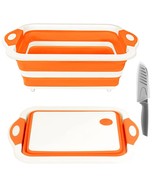Collapsible Cutting Board, Foldable Chopping Board With Colander, Multif... - £28.73 GBP
