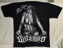SEXY DAY OF DEAD TATTOO LADY BICYCLYE LET&#39;S RIDE UNTAMED T-SHIRT - £9.03 GBP