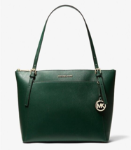 New Michael Kors Voyager Large Saffiano Leather Top Zip Tote Bag Racing Green - £72.82 GBP