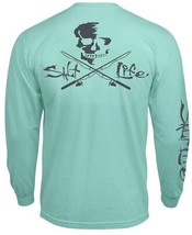 Mens Salt Life Skull &amp; Poles Pocket Graphic Long Sleeve T-Shirt - XL &amp; Lrg - NWT - $24.99