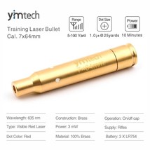 7 x 64mm Laser Training Bullet, Trainer Laser Bullet Red Dot Laser Cartridge - £33.16 GBP