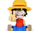 Luffy (One Piece) Brick Sculpture (JEKCA Lego Brick) DIY Kit - $94.00