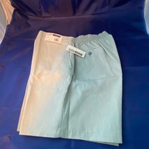 Men&#39;s Vtg Idletime Shorts Waist 36 Green Pin Stripes Polyester Cotton NW... - $23.08