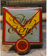 McDonalds Chef Rene French 1986 Employee Collectible Pinback Pin Button - £10.37 GBP