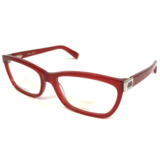Max Mara Eyeglasses Frames MM 1151 Q67 Red Silver Crystals Cat Eye 53-16-135 - £44.26 GBP