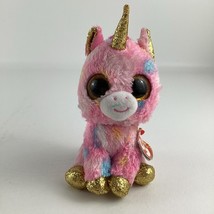 Ty Beanie Boos Fantasia Unicorn 6&quot; Plush Stuffed Animal Toy Silk 2020 wi... - $14.80
