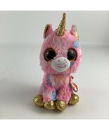 Ty Beanie Boos Fantasia Unicorn 6&quot; Plush Stuffed Animal Toy Silk 2020 wi... - $20.24 CAD