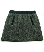 Loft Womens A Line Petite Skirt Size MP Gray Black White Striped Pull On... - $23.75 CAD