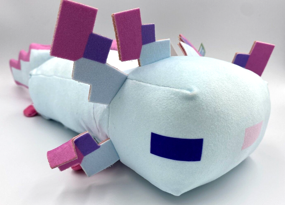 Axolotl Cyan Plush Toy from Minecraft Video Game Large 10 inch  NWT. - $22.92