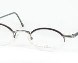 LUCIO SALVADORI 2057 Ny 4 Antico Argento/Burgundy / Oliva Vista 38-24-142mm - $66.32