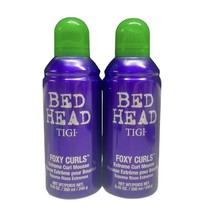 (2) TIGI Bed Head Foxy Curls Extreme Curl Mousse 8.45oz/250ml Purple Can - £43.24 GBP