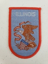 Vintage Cash’s ILLINOIS Woven Souvenir Patch State Seal Shield Eagle not... - $5.99
