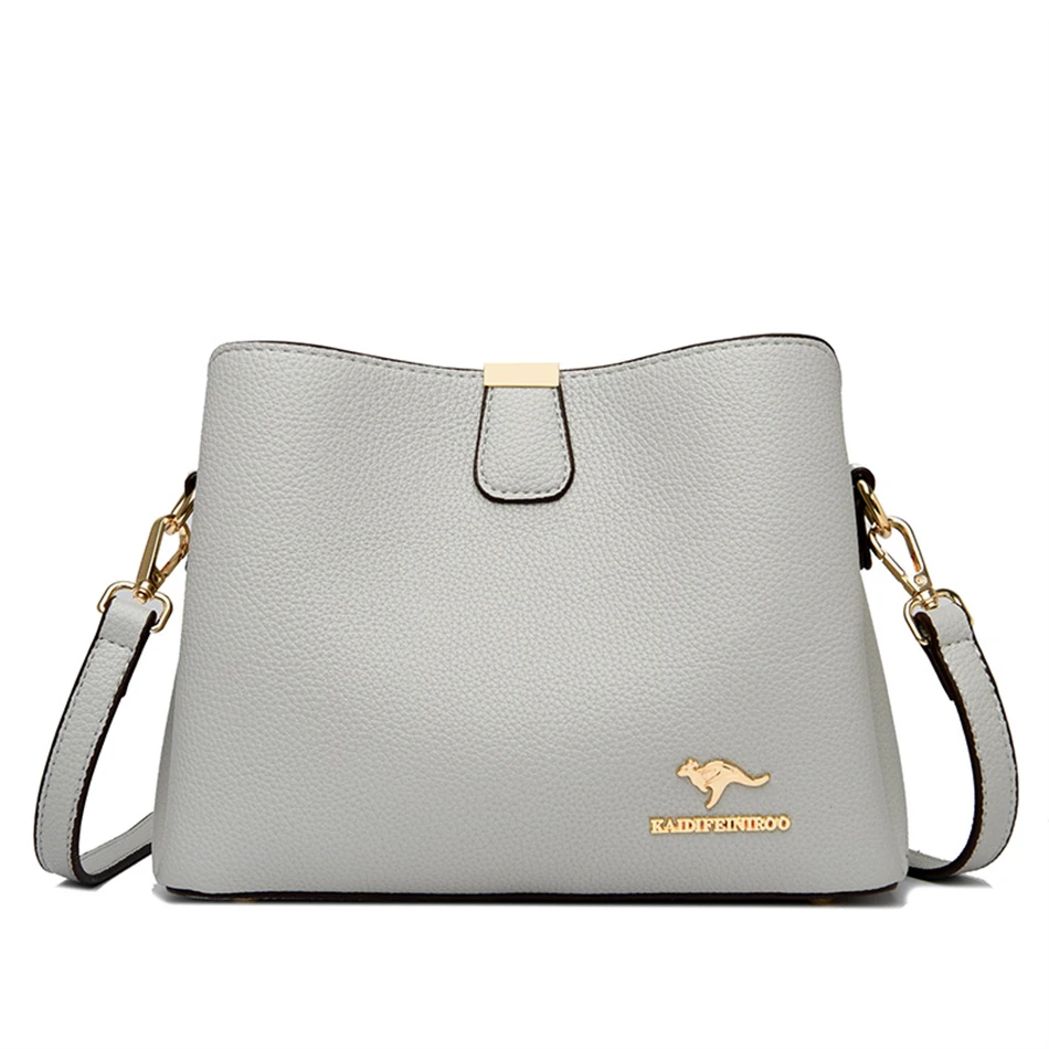 Luxury Designer High Quality Leather Women&#39;s Handbag Purses 3 Layers Mul... - $47.20