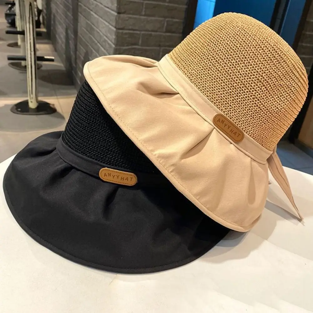Summer Women Bucket Hat 2024 Versatile UV Protection Big Wide Brim Beach Sun - £12.47 GBP