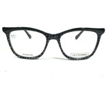 Lulu Guinness Pequeña Gafas Monturas L892 BLC Negro Houndstooth 50-16-135 - $51.05