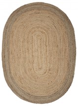 HomeRoots 395175 9 ft. Natural Toned Oval Shaped Area Rug - £232.99 GBP