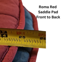 Roma Quilted English All purpose Forward Saddle Pad Red USED image 7