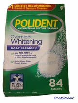 Polident Antibacterial Denture Cleansing Overnight Whitening 84 Count - £8.52 GBP