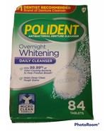 Polident Antibacterial Denture Cleansing Overnight Whitening 84 Count - £8.53 GBP