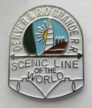 Drg Denver Rio Grande Railway Us Railroad Lapel Pin Badge 1 Inch - £4.51 GBP