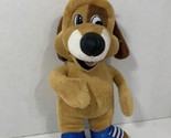 Aaron’s Lucky Dog small 10” plush mascot puppy blue shoes no outfit - $4.94