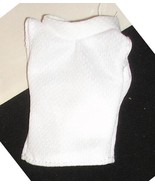  Barbie doll clothes white sleeveles top w high collar simple realistic ... - €8,67 EUR