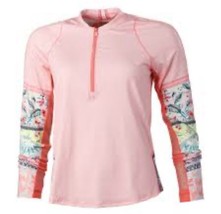Lucky In Love Athletic Top Tennis Golf Golfing Patchwork Popover Top  L 12 - £24.39 GBP