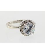 Sterling Silver Cubic Zirconia Ring - Size 6.75 - €102,00 EUR