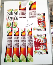 Southern Comfort Party Preproduction Advertising Art Work Bottle SoCo Li... - $18.95