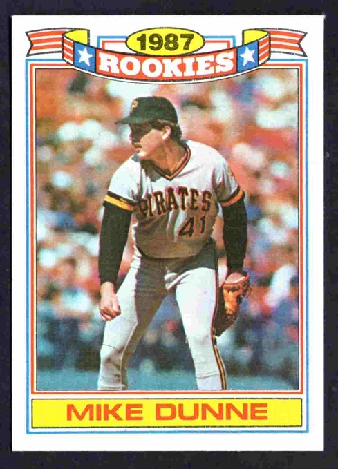 Primary image for 1988 Topps 1987 Rookies Commemorative Set Pittsburgh Pirates Mike Dunne #16 nm !