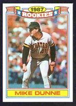 1988 Topps 1987 Rookies Commemorative Set Pittsburgh Pirates Mike Dunne #16 nm ! - £0.39 GBP