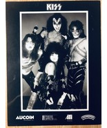 KISS ORIGINAL 8x10 AUCOIN BW PROMO PHOTO GROUP STANLEY SIMMONS FREHLEY C... - £20.61 GBP