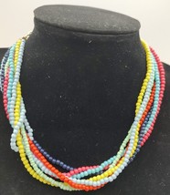 SUGARFIX By BaubleBar Mixed Media Multi-Color Beads Statement Necklace - £6.95 GBP