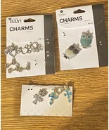 Cousin DIY silver tone Charms Lot paw prints dog bones Crosses Owl - $7.00