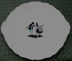 Keystone China Handled Dinner Plate, Made in USA, Canonsburg Pottery Co., VGC - $29.69