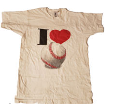 Vintage 1990&#39;s I Love Baseball Charlie Rose T-Shirt Size Medium USA Made... - £23.36 GBP