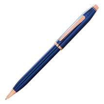 Cross Century ll Translucent Blue &amp; Rose Gold Pen - Ballpoint - £102.73 GBP
