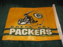 GREEN BAY PACKERS 14&quot;x11&quot; Flag-NFL Licensed-Football-Display-Automotive-... - £15.94 GBP