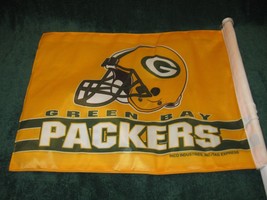 GREEN BAY PACKERS 14&quot;x11&quot; Flag-NFL Licensed-Football-Display-Automotive-... - £15.67 GBP