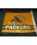 GREEN BAY PACKERS 14&quot;x11&quot; Flag-NFL Licensed-Football-Display-Automotive-... - £14.92 GBP