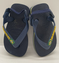 Havaianas Toddler Baby Flip Flop Sandals US Navy Blue 1.5 to 2.5 baby - £5.70 GBP