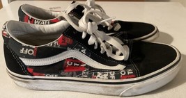 Vans Old Skool Skate Shoes Black/White/red/gray men’s 7.5 Women’s 9 - $660.17 MXN