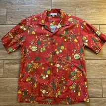 Vintage Pacific Legend Hawaiian Santa short sleeved button up shirt Large - $557.81 MXN