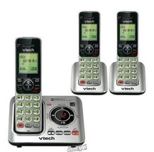 VTech Cordless Phone Base Digital Answering System 3 Cordless Handsets - £67.54 GBP